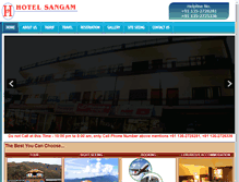 Tablet Screenshot of hotelsangamdoon.com